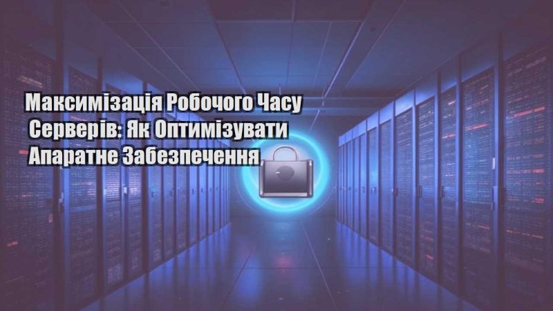 maksymizacziya robochogo chasu serveriv yak optymizuvaty aparatne zabezpechennya