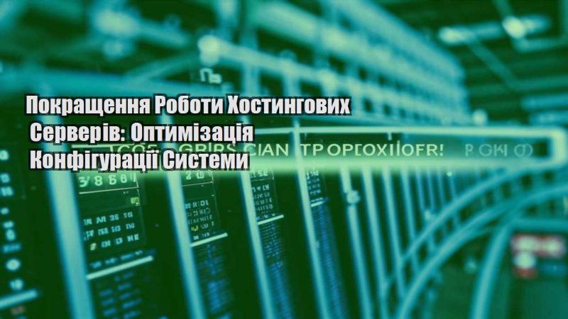 pokrashhennya roboty hostyngovyh serveriv optymizacziya konfiguracziyi systemy