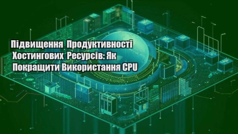 pidvyshhennya produktyvnosti hostyngovyh resursiv yak pokrashhyty vykorystannya cpu