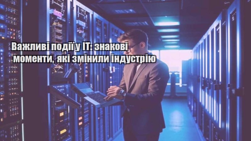 vazhlyvi podiyi u it znakovi momenty yaki zminyly industriyu