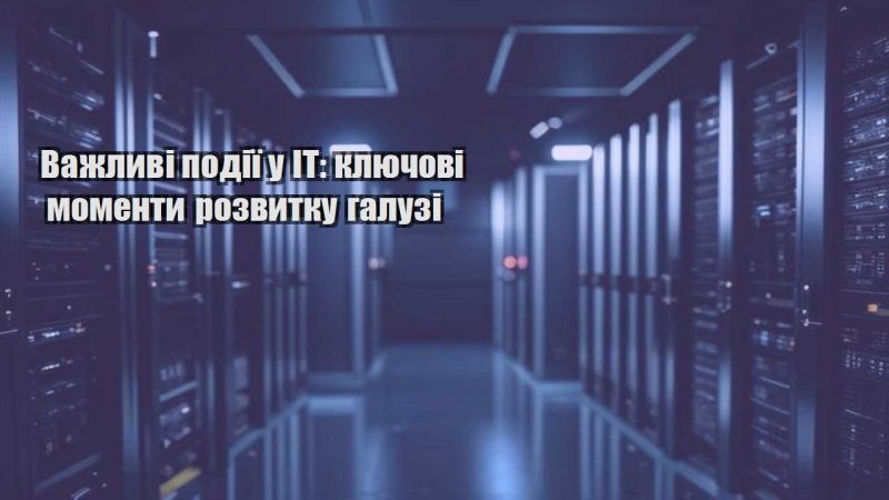 vazhlyvi podiyi u it klyuchovi momenty rozvytku galuzi