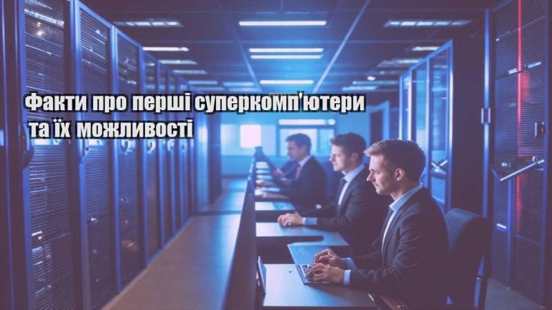 fakty pro pershi superkompyutery ta yih mozhlyvosti