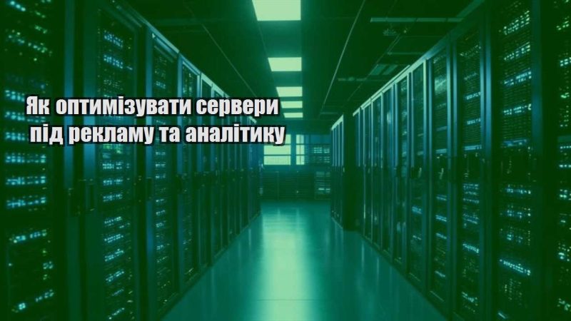 yak optymizuvaty servery pid reklamu ta analityku