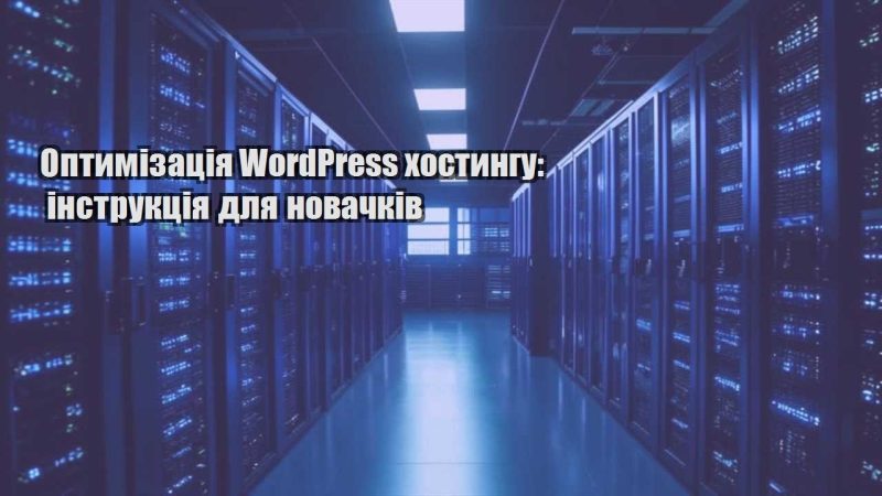 optymizacziya wordpress hostyngu instrukcziya dlya novachkiv