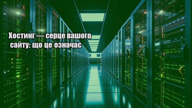 hostyng — sercze vashogo sajtu shho cze oznachaye