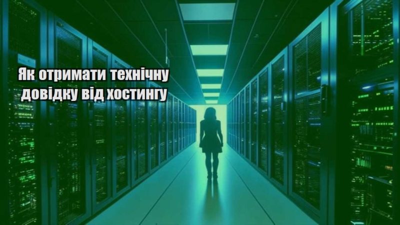 yak otrymaty tehnichnu dovidku vid hostyngu