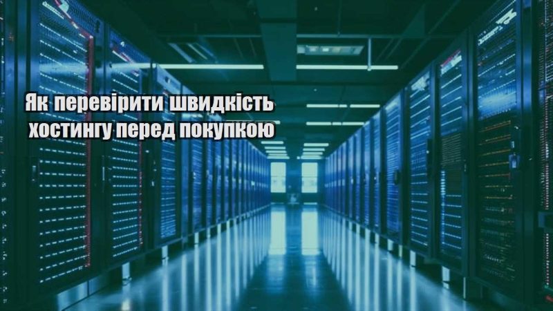 yak pereviryty shvydkist hostyngu pered pokupkoyu