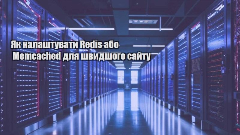 yak nalashtuvaty redis abo memcached dlya shvydshogo sajtu