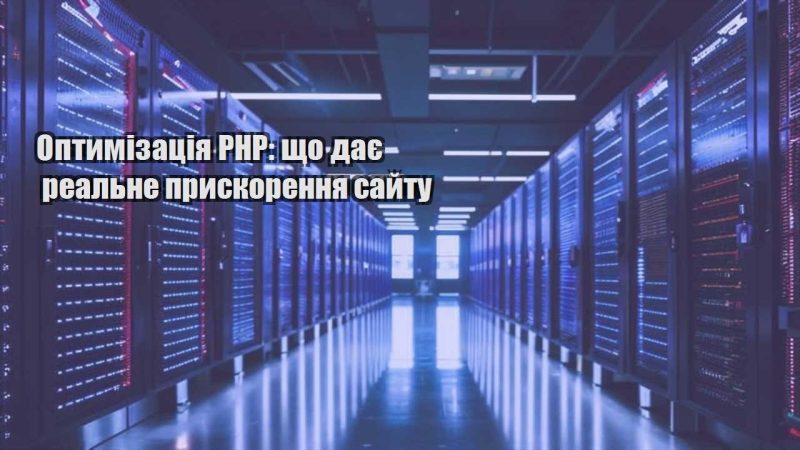 optymizacziya php shho daye realne pryskorennya sajtu