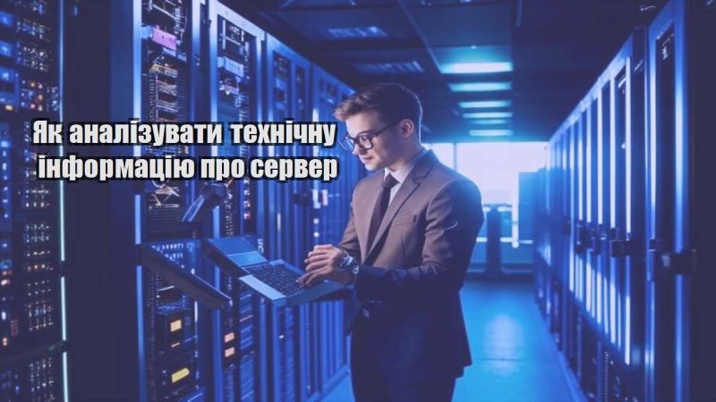yak analizuvaty tehnichnu informacziyu pro server